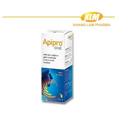 Apipro Oral - Bảo vệ và giảm tổn thương vùng họng