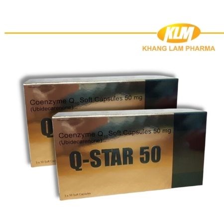 Qstar 50 - Hỗ trợ thiểu năng tuần hoàn, thiếu máu ở tim, tăng huyết áp động mạch