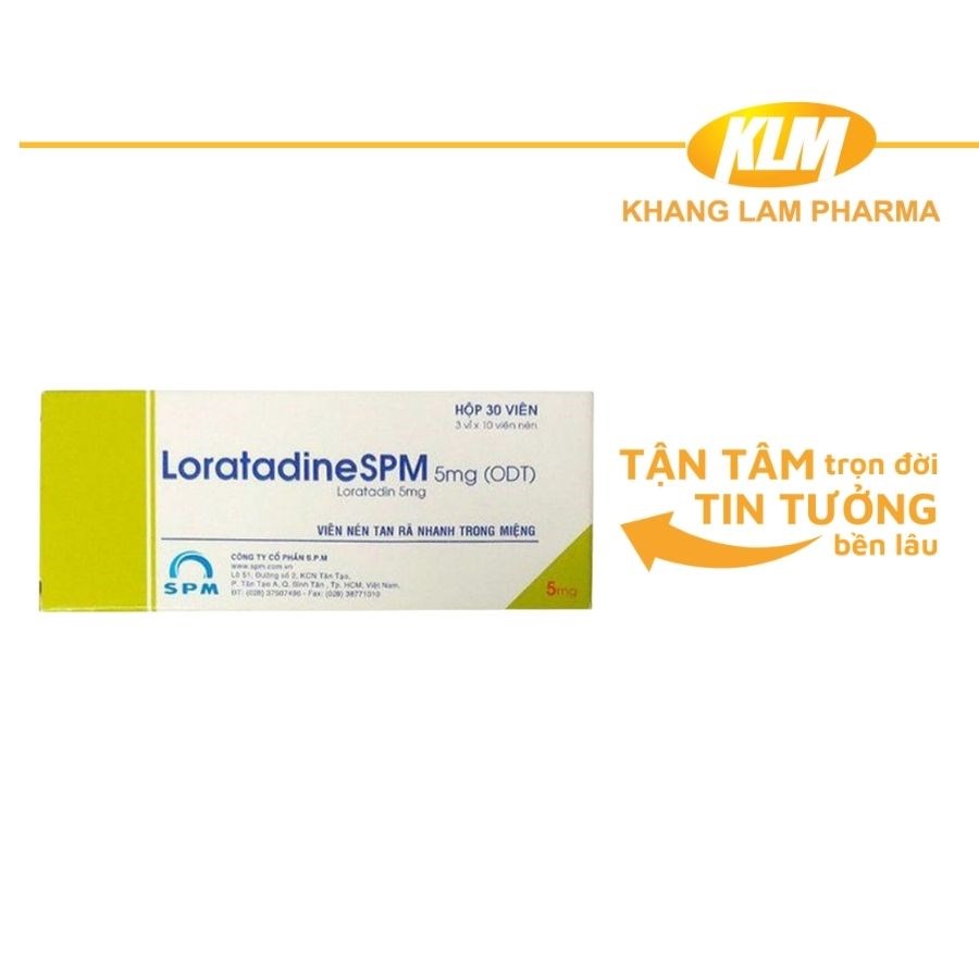 Loratadine - SPM 5mg - Điều trị viêm mũi dị ứng, viêm kết mạc dị ứng