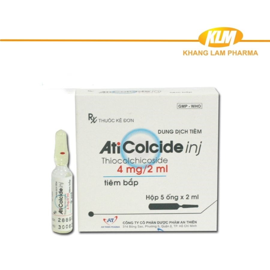 Aticolcide Inj - Hỗ trợ giãn cơ, đau bụng kinh
