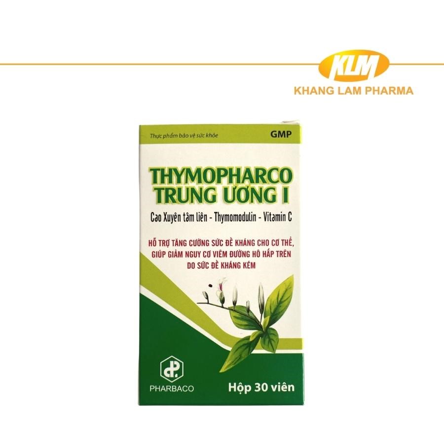 Xuyên tâm liên Thymopharco TW I - Tăng sức đề kháng, giảm nguy cơ viêm đường hô hấp trên