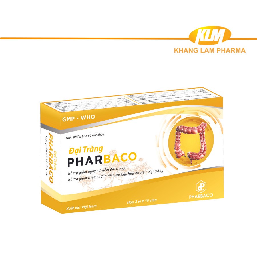 Đại tràng Pharbaco - Giải pháp cho người viêm đại tràng, rối loạn tiêu hóa