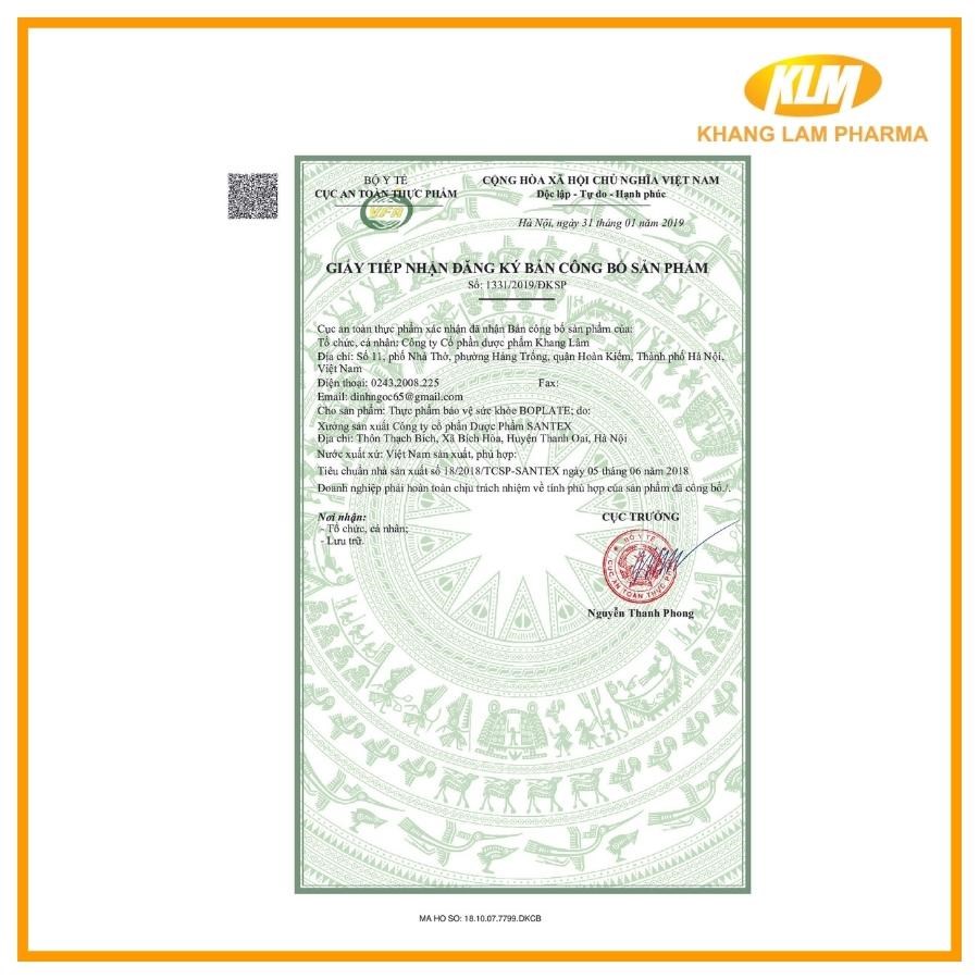 Boplate - Giải pháp cho giảm tiểu cầu, tăng cường tái tạo tiểu cầu (Hộp 20 viên)