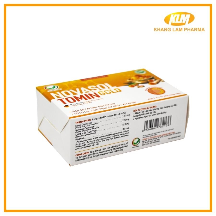 Novasol Tomin Gold - Hỗ trợ điều trị viêm loét dạ dày, tá tràng