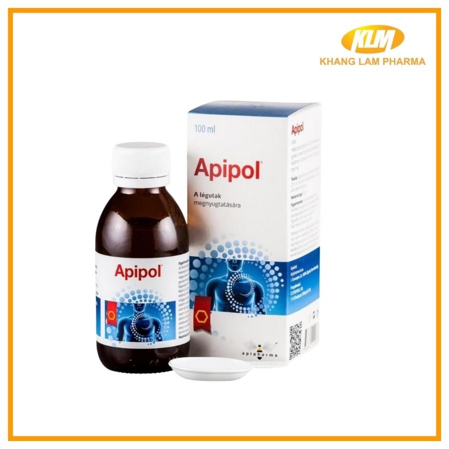 Siro ho Apipol - Hỗ trợ giảm ho, bảo vệ niêm mạc miệng họng
