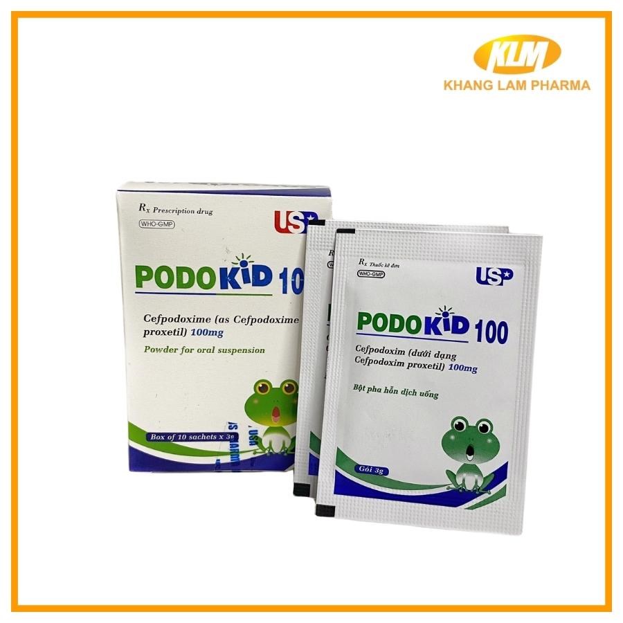 Podokid 100 - Điều trị nhiễm khuẩn hô hấp trên
