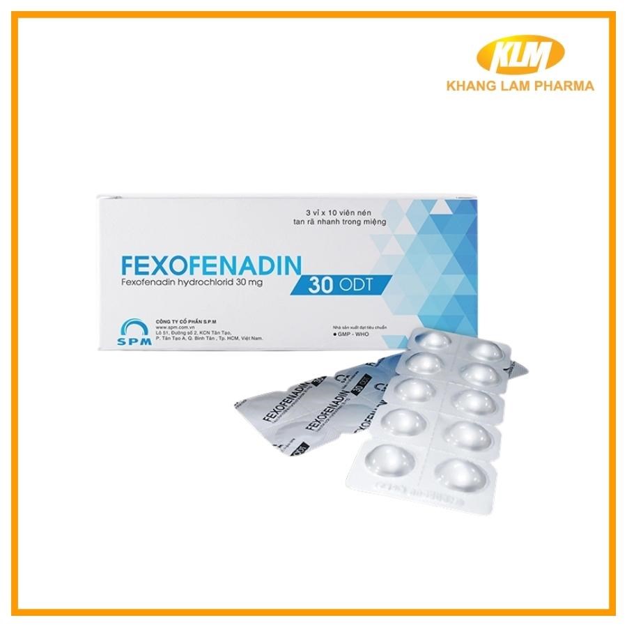 Fexofenadin 30 ODT - Điều trị các triệu chứng viêm mũi dị ứng theo mùa