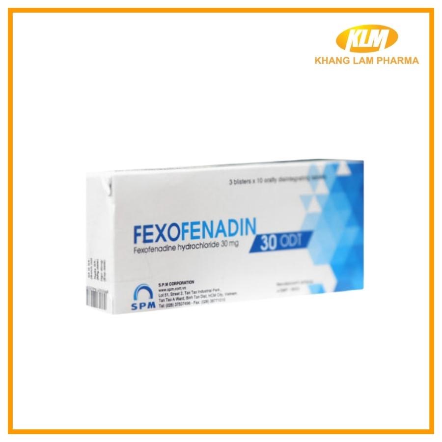 Fexofenadin 30 ODT - Điều trị các triệu chứng viêm mũi dị ứng theo mùa