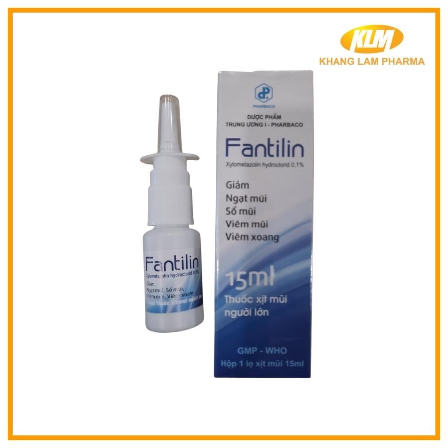 Fantilin - Xịt giảm ngạt, viêm mũi