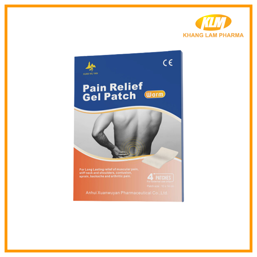 Pain Relief Gel Patch (Warm) - Cao dán nóng giảm đau mỏi vai gáy xương khớp