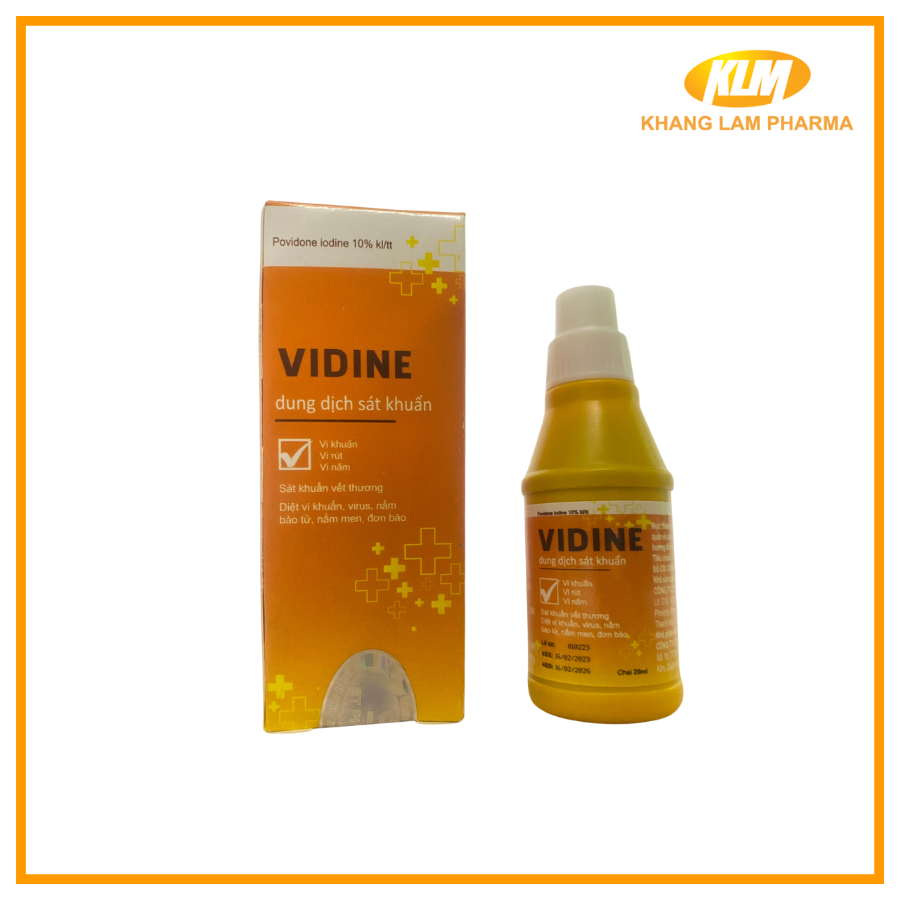 Vidine - Dung dịch sát khuẩn ngừa nhiễm khuẩn vết thương