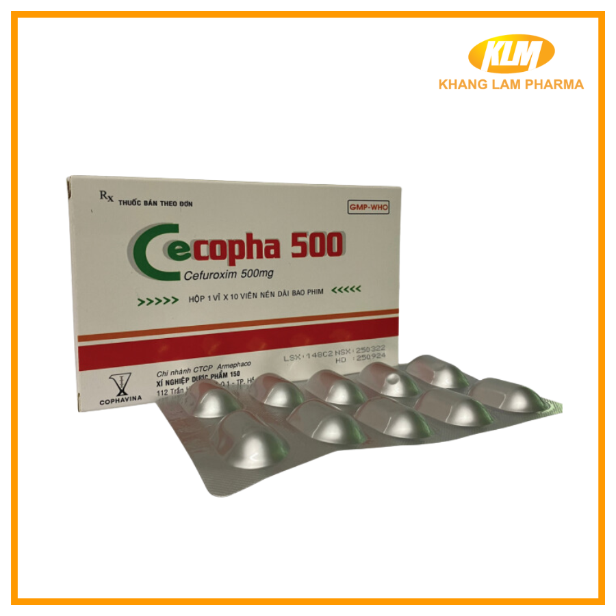 Cecopha 500 - Điều trị nhiễm khuẩn