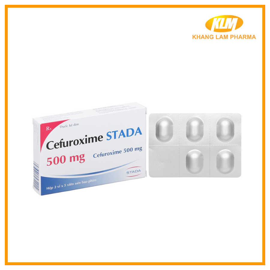 Cefuroxime Stada 500mg - Điều trị nhiễm khuẩn do vi khuẩn nhạy cảm gây ra