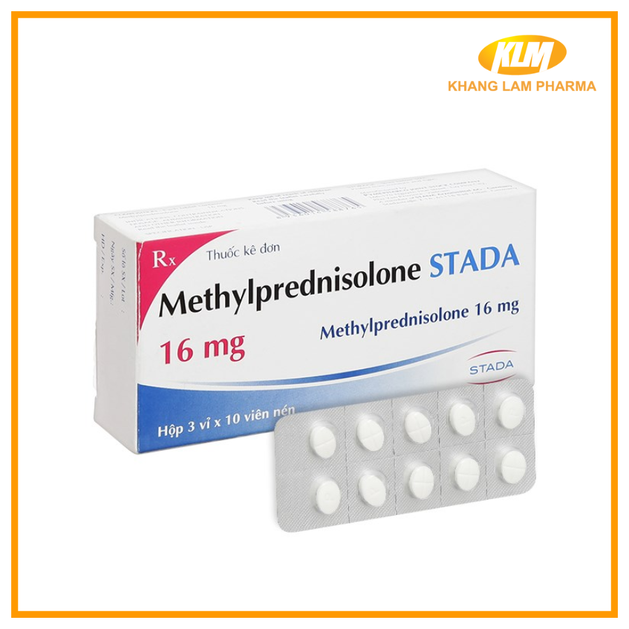 Methylprednisolone STADA 16mg - Kháng viêm, ức chế miễn dịch