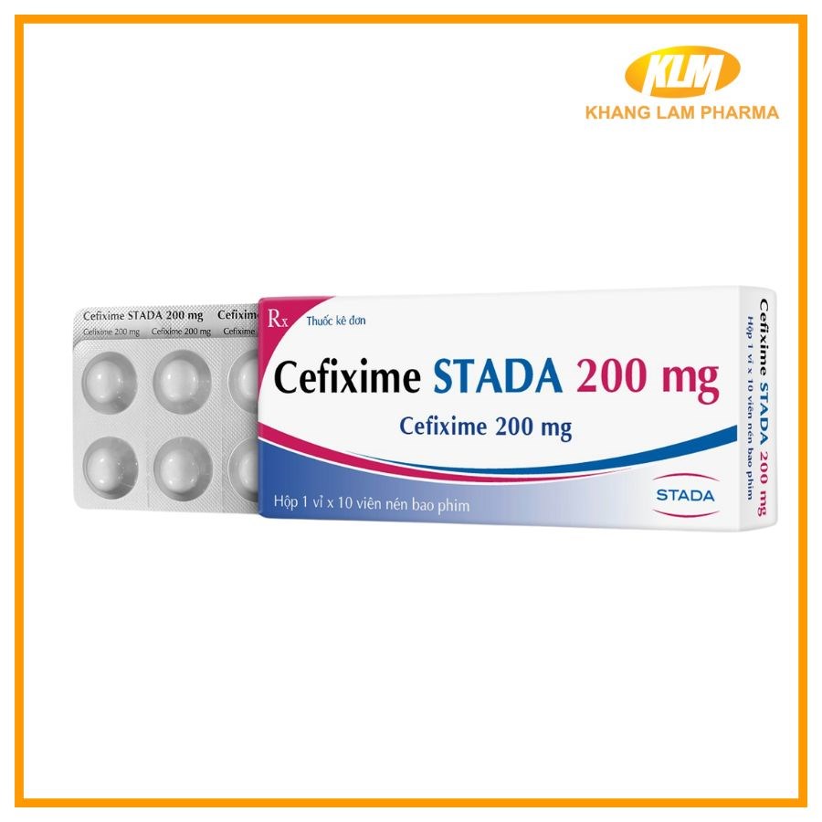 Cefixime Stada 200mg - Điều trị nhiễm khuẩn