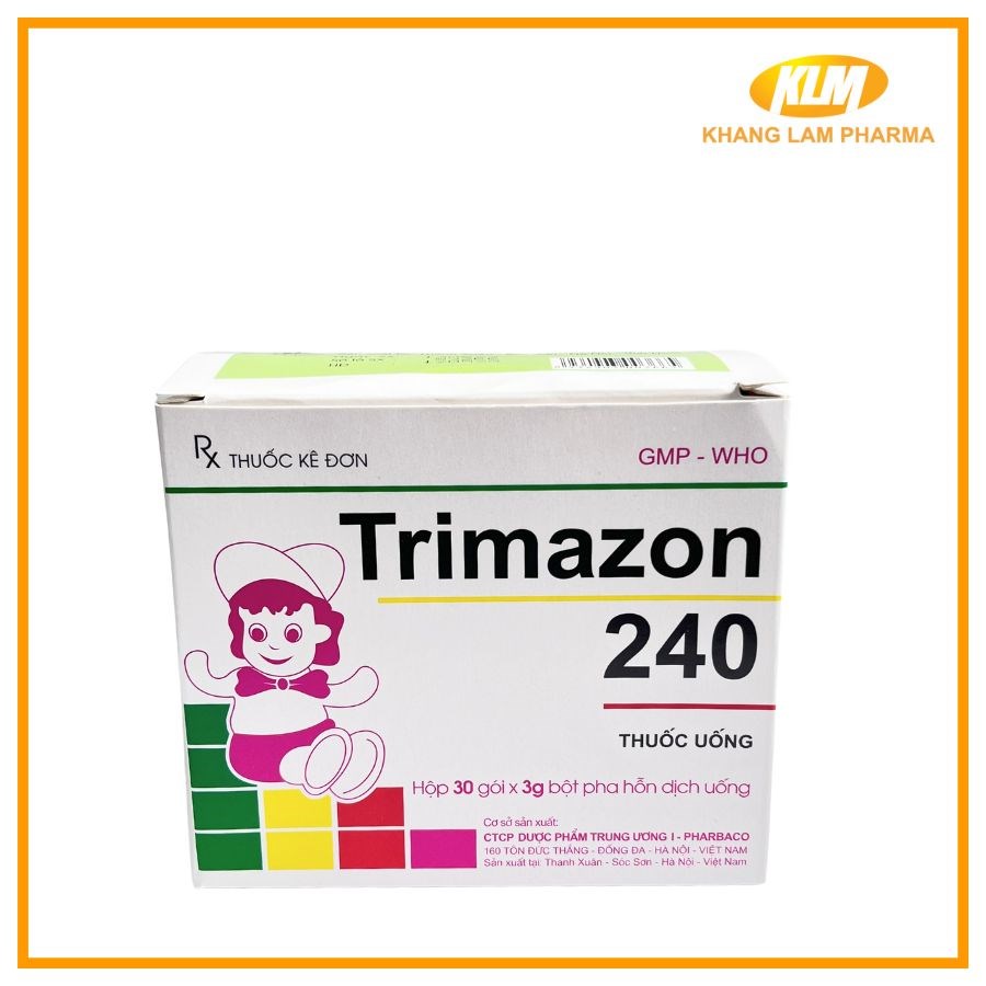 Trimazon 240 - Thuốc điều trị nhiễm khuẩn ở trẻ em (Hộp 30 gói)