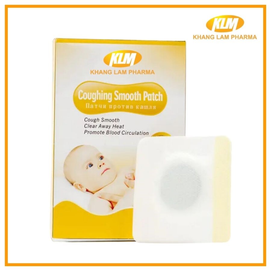 Coughing Smooth Patch - Miếng dán thảo dược giảm ho, viêm phế quản cấp ở trẻ em (Hộp 6 miếng)