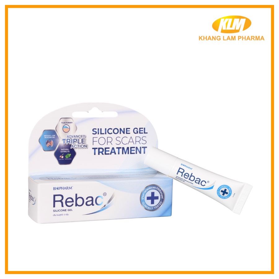 Rebac Silicone Gel thế hệ mới - Làm mờ và giảm sẹo (5g)