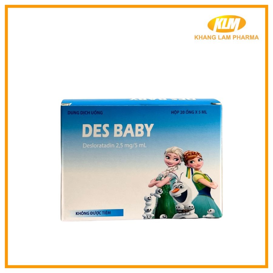 Des Baby - Giảm viêm mũi dị ứng (Hộp 20 ống)