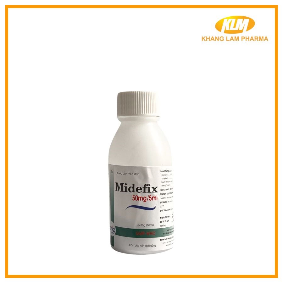 Midefix 50mg/5ml - Điều trị nhiễm khuẩn đường hô hấp (Hộp 1 lọ 30g)